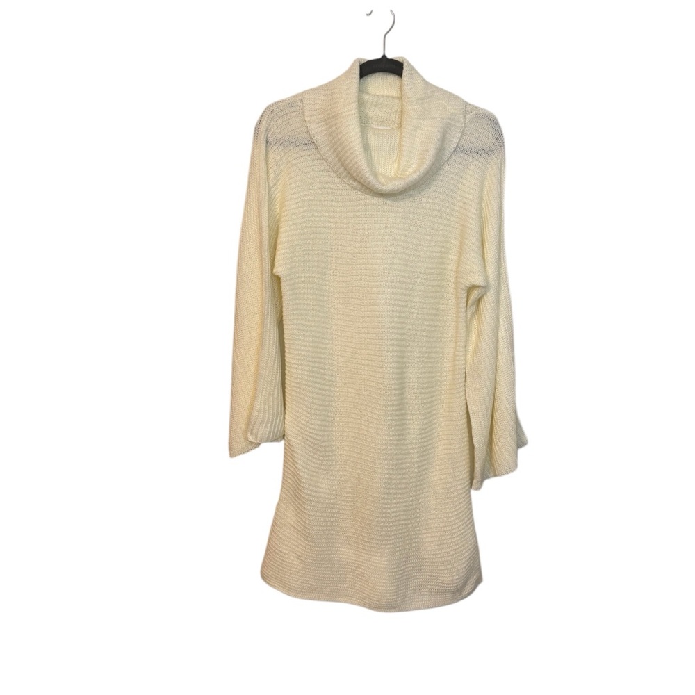 Charlotte Russe Long Ribbed Turtleneck Sweater Size Large